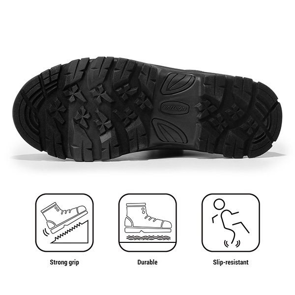 Men's Insulated Snow Winter Boots - BLACK - 4